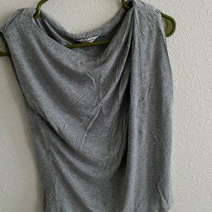 LK Bennett Dunham top in Heather Gray